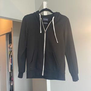 Black zip up hoodie